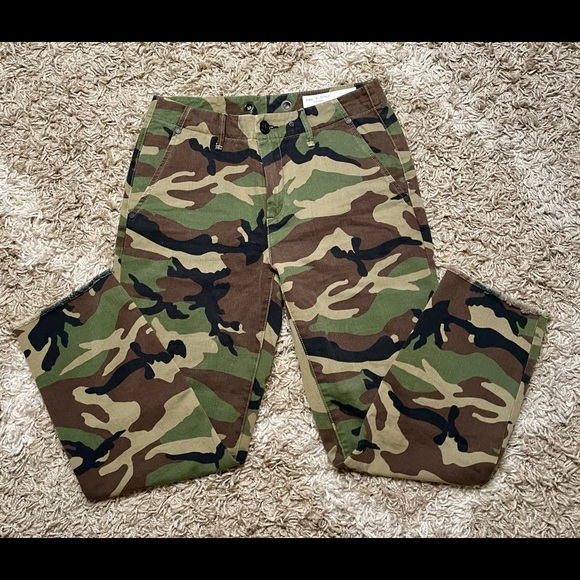 Rag & Bone camouflage pant Buckley frayed hem size 25 - Picture 4 of 13